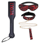 Lace Collar With Lead, Blindfold And Xoxo Spanking Paddle For Adults Bdsm Restraint Sex Toys
