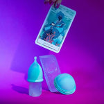 La Cup & Menstrual Disc Pack | Premium Medical Grade Silicone Designs - Menstrual Cups & Disc (Disc Requires No Suction) | Soft & Comfortable (Size B) (Minted)