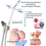 Sex Doll Care Kit Sex Toy Male Masturbator Cleaning Kit, 8Piece Adult Male Toy Maintenance Kit with Reusable Dryer Stick, Lubricant Applicator, 310ml Enema Ball Anal Rinser and Dolls Large Storage Bag