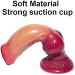 3 Piece Realistic Dog Knot Dildo Set (Small Medium Large) Silicone Thick Wolf Suction Cup Anal Training Set, Fantasy Canine Animal Big Anal Plug Penis, Prostate Massage, Female Male Sex Toy