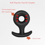 3Pcs Anal Plug Training Sets With Narrow Flared Base Soft Silicone Butt Plugs Small Trainer Sex Toys For Men, Women And Couples
