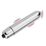 Waterproof 10 Modes Quiet Powerful Handheld Electric Bullet Tool Personal Body Relaxation Gift for Woman Men,Portable Bullet Setiing Massage Ball Female Toys,Foot Back Neck Massage Tool (Silver)