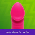 Liquid Silicone Rabbit Vibrator For Women | Realistic Dildo G Spot Personal Massager | 15 Powerful Vibration Modes | Rechargeable Clitoral Stimulator | Adult Sex Toys & Games For Couples