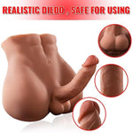 11.5Lb Torso Male Sex Doll For Women With Realistic Flexible Dildo And Tight Anal, Huge 7.1In Cock 3D Men Sex Doll, Unisex Masturbator Sex Toy For Women Men Gay Couple Sex Fun, Brown