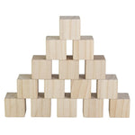 15 Pcs 2 Inch Wooden Cubes, Smooth Lightweight Blocks for DIY Crafts