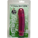 Romantic Pink Waterproof Jelly Cock Vibe for Couples