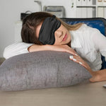 Silk Sleep Masks 6 Pack, Eye Masks for Sleep, Soft Satin Eye Cover, Black