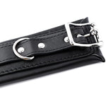 Padded Faux Leather Sex Cuffs, Bdsm Bondage Restraints Toys Bondage Handcuffs And Ankle Cuffs For Sex (Handcuffs And Ankle Cuffs Set, Black)