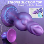 Short Thick Dildo Dog Knot Dildo - 3" Diameter Fantasy Monster Anal Xl Giant Knotted Dildos, Alien Animal Fat Dildos Large Butt Plug With Big Suction Cup, Adult Sex Toys For Women Men Gay