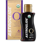 Astroglide Sensual Massage Oil and Lube (4oz), O Organic Essential Oil Based Hydrating Personal Lubricant, USDA Certified Organic