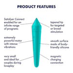 Ultra Power Bullet 8 Connect App Vibrator Sex Toy | Adult Toys For Women | Best Mini Clitoral Vibrator | Vibrating Sexual Pleasure Device | Stimulation Vibrators (Turquoise)