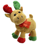 Christmas Santa Moose, Plush Belly Buddy, 8" Inch Plush Stuffed, Super Soft And Cuddly Toy, Classroom Decorations, Boys And Girls