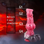 8 Inch Silicone Wolf Dog Dildo Sex Toys With Thick Knot Soft Realistic Animal Dildos Anal Plug With Multiple G Spot Adult Dildo With Suction Cup Suitable For Women Personal Hands Free