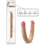 Dr. Skin Plus - 14 Inch Double Dong - Extra Long With A Realistic Posable Shaft - Made With X5 Plus, Superior Tpe - 100% Body-Safe & Phthalate Free - Adult Sex Toy β Beige