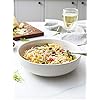 Pasta Bowls 45 oz, Salad Bowls Set for Serving Soup, Pasta, Noodle, Dinner, Large Kitchen Bowl Plates, Microwave Safe - 8.5 Inch, Set of 4, White
