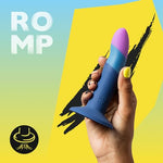 ROMP Piccolo Adult Sex Toys Dildo for Women, Clit Sucker, Blue