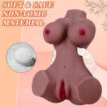 3D Male Sex Doll Realistic Sex Doll Ass Masturbator Doll For With Soft Big Boobs Big Butt Pussy Ass For Men Pussy Torso Anal Sex Toys Portability Small (Brown, 5 Lb)
