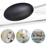 Liquid Silicone Anal Plugs Egg-Shaped Butt Plug With Stainless Steel Pull Chain Prostate Massager Vaginal Stimulation For Women Men Couple (L)