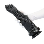 13 Inch Realistic Fist Dildo with Scales & Suction Cup - Thick Huge Black Hand Dildo for G-Spot & Advanced Play - Huge Anal Butt Plug Anal Trainer Prostate Massage for Men Women