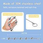 Metal Anal Beads Butt Plug Anal Ball Trainer Training With 5 Balls Vaginal Dilator Dilators Vaginal Dialator Anal Snake Stainless Steel Butt Plug Prostate Massager Anal Sex Toys For Women Men Couples