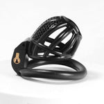 Male Chastity Cage Sissy Flat Chastity Cage For Men Small Cock Cage Plastic Chastity Devices Male Chastity Cage Penis Cage Bdsm Cage (Black)