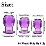 3PCS Silicone Butt Plug Hollow Anal Plug Set with Lid Leakage Prevention Liquid Anus Peep Plug Kit Adult Sex Toy for G-Point Massage Butt Plug