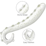 Anal Plug Glass Dildo,Hippocampus Crystal Anal Dildo, Anal Toys Glow In The Dark Dildo Anal Sex Toys For Women Man Couple