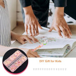 DIY Custom Glitter Pen Making Craft Kit with Charms for Kids 15 Pieces