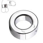 Cock Ring Stainless Steel Heavy Penis Rings Metal Removable Testicle Stretcher Scrotum Weight Pendant Adult Sm Chastity Training Bondage Sex Toys For Men (154-L)