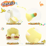 11'' Banana Dinosaur Plush Toy, Yellow Dinosur Stuffed Animal, Soft And Creative Hybrid Design, For Kids And Friends, Ideal For Birthdays, Christmas, Children'S Day
