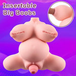 12Lb Sex Doll Male Masturbator Prolapse Of Uterus, 4 Holes Female Sex Dolls Torso Lifelike Adult Toys With Realistic Vaginal Anal Breast Sex Pussy Pregnant Woman Pluggable Nipple
