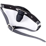 Strap-On Leather Mouth Masks Restraint Dildo Adult Sex Bondage Mouth Gags Bdsm Toys (Length: 10 Cm)
