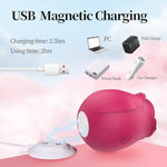 Meant For You Indulge Rose G Spot & Clit Suction Vibrator - Adult Sex Toys - Petal Design, Discreet & 9 Powerful Vibrations Modes - Usb Rechargeable & Ipx6 Waterproof - Pleasure Tool For Women