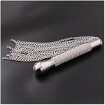 Sm Bdsm Sex Whip, Metal Diamond Handle Chain Whip Flogger Flirting Fantasy Fetish Hand Paddle Flirting Fantasy Sex Toys Fetish Kinky Restraint Bondage Sex Role Play For Adults Paddles Tickler Wip