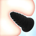 8In Anal Toys Huge Dildo, 3.3In Diameter Anus Dilator Screw-Threads Design,Anal Beads Butt Plugs, Thick Liquid Silicone Dildo For Men Women Couple,With Strong Suction Cup