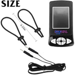 2 Spring Buckle Penis Ring Sex Toys Male Masturbation Electric Shock Penis Ring Electric Shock Set Including Button Host