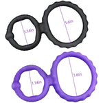 Silicone Penis Ring Set 2 In 1 Premium Stretchy Cock Ring For Erection Enhancing 2 Pcs Delay Control Sex Toy For Men