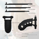 Male Silicone Chastity Cage Adult Sex Toys Cock Cage Comes With 3 Different Sized Rings Soft Material Chastity Device Used To Exercise Male Penis For A Better Fit To Skin (Pink)