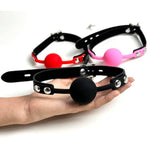 Sex Gags Ball Gag Silicone Ball Gag Bondage Ball Mouth Plug Gag For Sex, Bdsm Restraints Toys Sex Gag Muzzles (Black)