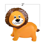 Vinyl Zoo Animals Toys (Pack Of 12) - Assorted Squeezable Toys Safari Animals Figures - Safari Birthday Party Favors For Kids, Jungle Figures For Fun Bath & Play Time