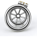 Stainless Steel Male Chastity Device Tease Locked Cock Cage Penis Exercise For Men Silver (1.96 Inch)