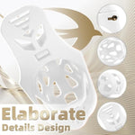 Male Chastity Device Long Tail Cock Cage With Concealed Lock And 3 Different Sizes Sex Toy Chasity Cages To Restrain Man'S Penis And Testicles Lightweight Bondage Gear (White, L)