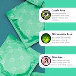 Royal Extra Large Ultra Thin Vegan Condoms - Premium Lubricated Condom Pack - Unflavored Lubricant, Organic Latex Rubber - Odorless, Slim, Natural Feel - Safe & Durable Male Contraceptives - 20 Count