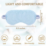18 Pieces Plush Eye Mask Soft Sleeping Blindfold