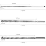 Urethral Sounds, 3 Pcs Set Stainless Steel Penis Plug With Multi Beads Smooth Urethral Dilators Masturbation Rod Bladder Stimulation For Men
