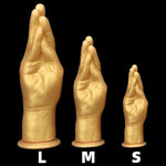 Gold Anal Plug Fisting Dildo Realistic Hand Dildo With Suction Cup Fist Sm Anal Plugs Forearm Dildo Anal Sex Toy For Vaginal Or Anal Fisting Masturbation Hands Free Fisting
