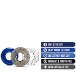 Cock Ring Set - 3 Pack - Increase Stamina, Harder & Bigger Erection - Soft & Stretchy Penis Rings For Male Enhancement - Engorges Penis For Added Length & Girth - Adult Sex Toy For Men