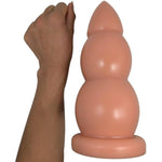 10.03" Super Huge Thick Anal Butt Plug Anal Beads Giant Anal Sex Trainer Anal Plugs Strong Suction Cup Big Butt Plugs Sex Toys For Advanced Anal Player Large Anal Training Toy (Skin Color)