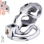 Breathable Smooth Metal Cock Cage Male Chastity Cage For Long-Term Wear And Daily Use Chastity Device For Men Adult Abstinence Sex Toys For Penis Bondage Restraint