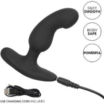 Rechargeable Curved Probe Vibrating Butt Plug, Anal Plug Vibrator - Se-1234-05-2